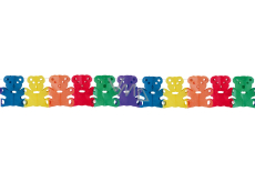 Garland Teddy bears color 400 x 19 cm