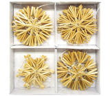 Straw flakes in a box with white thread 12 pieces