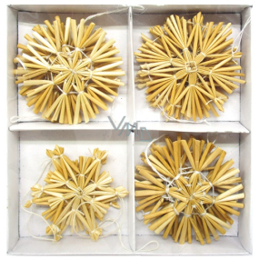 Straw flakes in a box with white thread 12 pieces
