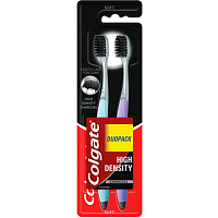 Colgate High Density Charcoal Toothbrush, Soft, 2 pcs