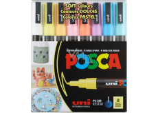Posca Universal acrylic marker set 0,9 - 1,3 mm Mix of pastel colours 8 pieces PC-3M
