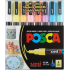 Posca Universal acrylic marker set 0,9 - 1,3 mm Mix of pastel colours 8 pieces PC-3M