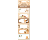 Nekupto Christmas Gift Stickers Beige 6 pieces