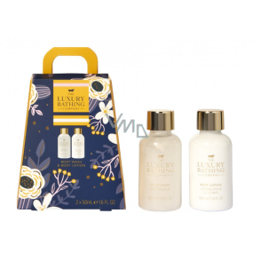 Grace Cole Poppy & Pomelo shower gel 50 ml + body lotion 50 ml, cosmetic set for women