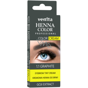Venita Henna Color cream eyebrow colour 1.1 Graphite 30 g