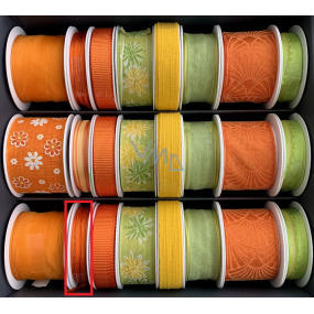 Nekupto Fabric ribbon Orange-yellow string 3,5 m x 3 mm