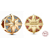 Charm Sterling silver 925 Marvel Emlem Captain, bead for bracelet