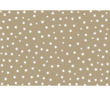 Gift wrapping paper 70 x 200 cm Christmas KRAFT Stars