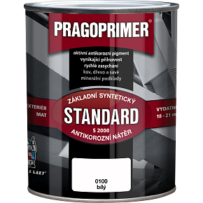 Pragoprimer Standard S2000 basic color for metal, 0100 white, 600 ml Pragoprimer Standard S2000 basic color for metal, 0100 white, 600 ml