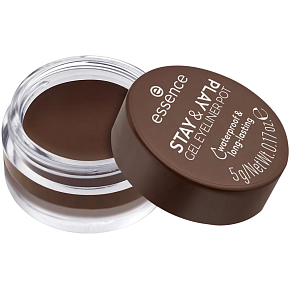 Essence Stay & Play Waterproof Gel Eyeliner 02 Brown 5 g