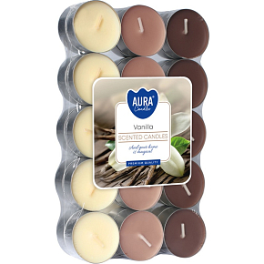 Bispol scented tea lights vanilla 30 pcs