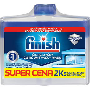 Finish dishwasher cleaner duopack, 2× 250 ml