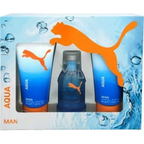 Puma Aqua Man EdT 30 ml Eau de Toilette + 2 x 50 ml Shower Gel, gift set