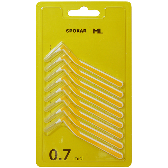 Spokar ML Interdental brushes L 0,7 mm midi, set of 8 pieces