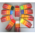 Cake candles Yellow 95 x 8 mm 12 pieces