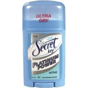 Secret Key Platinum Power Active antiperspirant deodorant stick for women 40 ml