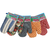 Clanax Kitchen glove with loop various motifs and colors 17 x 25 cm 1 piece