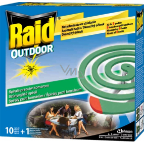 Raid Outdoor mosquito spirals 10 + 1 piece