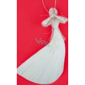 Angel flying abaca for hanging 21 cm 1 piece