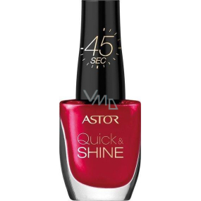 Astor Quick & Shine Nail Polish nail polish 306 Red Letter Day 8 ml
