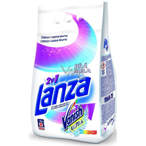 Lanza Vanish Ultra 2in1 White washing powder with stain remover for white linen 45 doses of 3.375 g