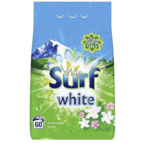 Surf White Mountain Fresh washing powder for white laundry 60 doses 3,9 kg