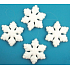 Large snow flakes for hanging 4 pieces 12 cm