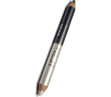 Princessa Davis Eye Double Colour eyeshadow pencil + sharpener 012 gray and white 6 g