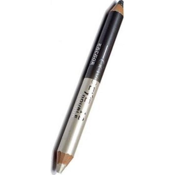 Princessa Davis Eye Double Colour eyeshadow pencil + sharpener 012 gray and white 6 g