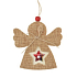Jute angel for hanging 10 cm