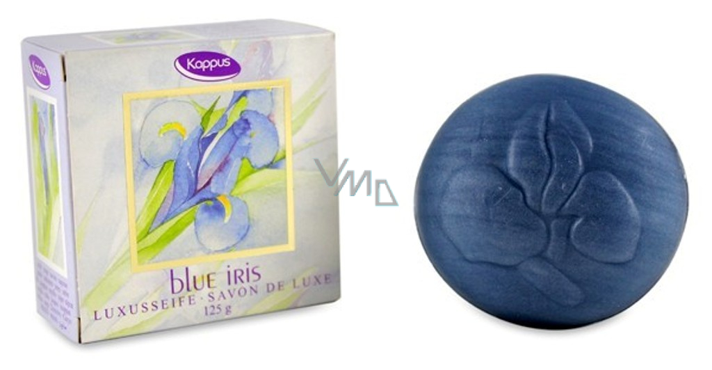 Kappus Blue Iris Blue iris luxury soap with refreshing scent for dry