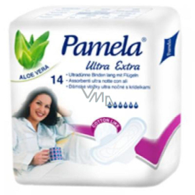 Pamela Ultra Extra Cotton Like sanitary napkins with wings 14 pieces
