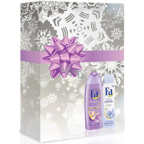 Fa Magic Oil Purple Orchid Scent shower gel 250 ml + Soft & Control deodorant spray for women 150 ml, cosmetic set