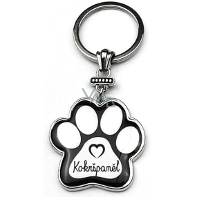 Nekupto Pets key ring in the shape of a paw Cocker Spaniel 40 x 85 x 3 mm