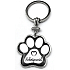Nekupto Pets key ring in the shape of a paw Cocker Spaniel 40 x 85 x 3 mm