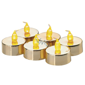 Emos LED candles lit amber, 3.8 cm, 6 pieces of gold