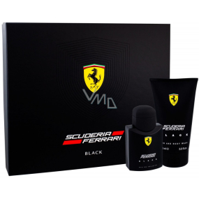 Ferrari Scuderia Black eau de toilette for men 75 ml + 2in1 shower gel 150 ml, gift set