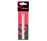 Diva & Nice Orange Wood Stick for Pushing Cuticles 3 Pieces