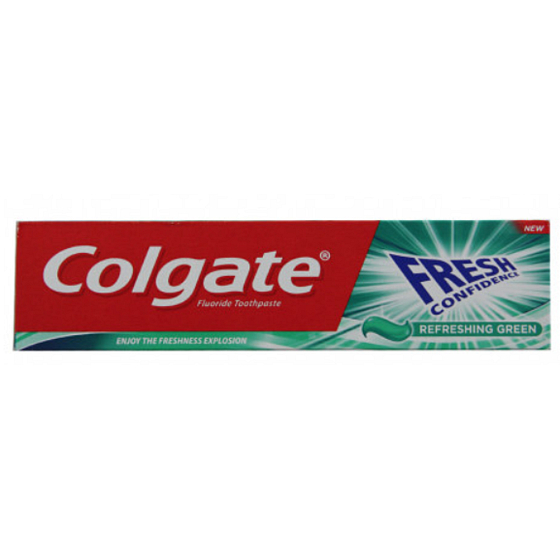 Colgate Fresh Confidence Mint toothpaste with fluoride refreshing green 100 ml
