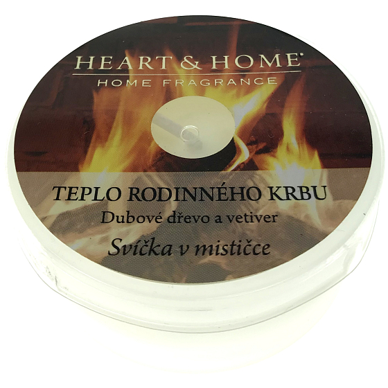 Heart & Home Heat of the family fireplace Soy scented candle in a bowl burning time up to 12 hours 38 g