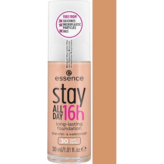 Essence Stay All Day 16h Long-lasting Foundation Makeup 30 Soft Sand 30 ml