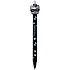 Colorino Rubberized pen Bulldogs black, blue refill 0,5 mm