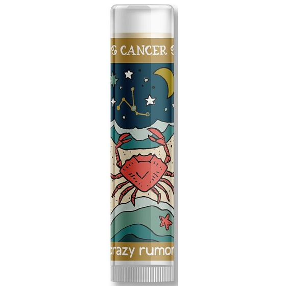 Crazy Rumors Zodiac Cancer lip balm flavored with mango, lemon and wild berries 4.4 ml