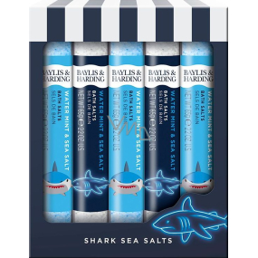 Baylis & Harding Shark bath salt 5 x 65 g, cosmetic set for children