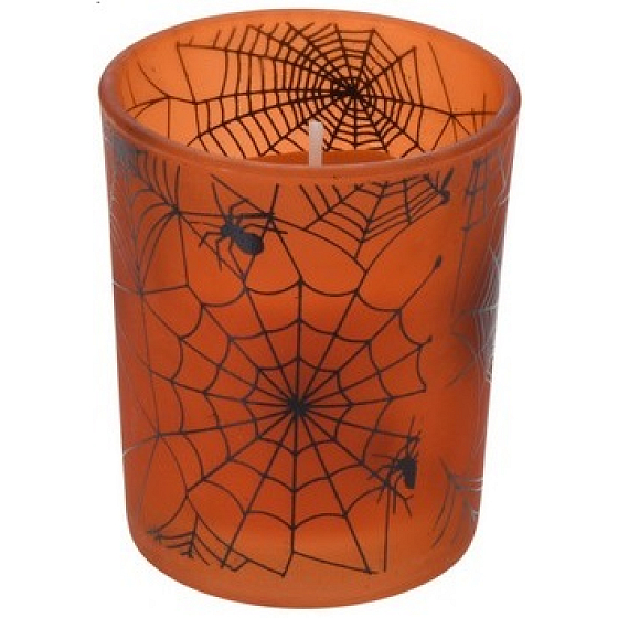 Emocio Halloween scented candle in glass orange 70 mm