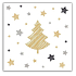 Aha Paper napkins 3 layers 33 x 33 cm 20 pieces Christmas tree, stars