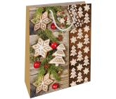 Nekupto Gift paper bag 32,5 x 26 x 13 cm Christmas gingerbread