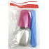 Plastic Nova Toiletry Bag Set - Travel Toiletry Set Pink, cup, toothbrush and soap case 3 pieces