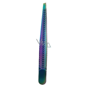 Metal tweezers slanted 10 cm