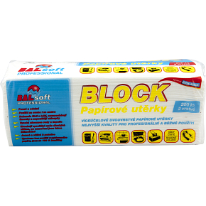 BALsoft Block 2-ply paper towels, 200 pcs